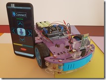 Slika 6  Vozilo upravljano Bluetoothom i mobilnom aplikacijom putem glasovnih naredbi